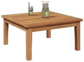 Kerti Asztal 60x60x30 cm Tömbfa Teak