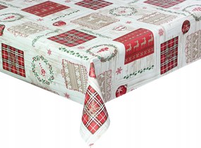 Karácsonyi Méteres Kerámia Abrosz Kerámia Bézs Piros 280x140 cm