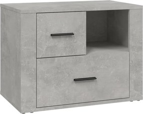 vidaXL betonszürke szerelt fa éjjeliszekrény 60 x 36 x 45 cm