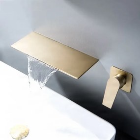 Fali mosdócsaptelep ELITE EDITION BSW1722 LED-világítással, vízeséses kifolyóval, többféle színváltozatban — Gunmetal szürke