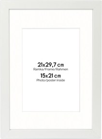 Hen Pass fehér képkeret 1 21X29,7 cm passe partout (15x21 cm)