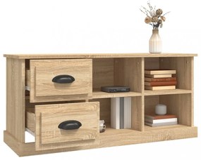 sonoma tölgy színű szerelt fa fali TV-szekrény 102x35,5x47,5 cm