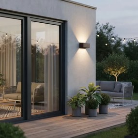 Ideal Lux - LED Kültéri fali lámpa ATOM LED/25W/230V IP54 barna