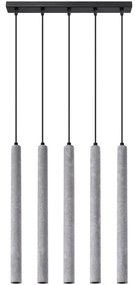 Sollux SL.1274 - Csillár zsinóron PASTELO 5xG9/8W/230V beton