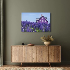 Levandula mező képe (90x60 cm)