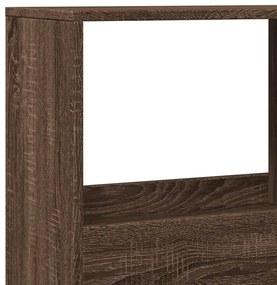 barna tölgy színű szerelt fa térelválasztó 100 x 33 x 155,5 cm