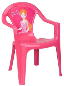 Gyerek kerti bútor- műanyag szék rózsaszín Giuly