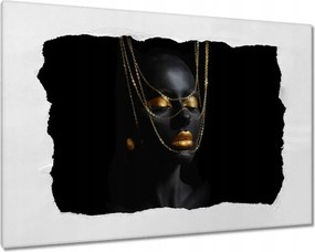 Vászonkép 60x40 Arannyal bevont fej