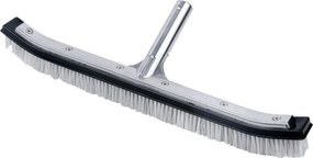 Hajlított, fal és aljzat tisztító kefe, rozsdamentes acél felső rész, 45 cm, fekete