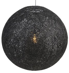 Rusztikus függőlámpa fekete 80 cm - Corda