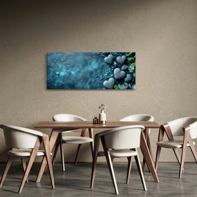 Kép - Szív alakú kövek (120x50 cm)