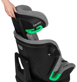 Lionelo HARMONY i-Size 40-150 cm forgatható autósülés alapzattal, szürke