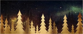 Kép - arany éjszaka (120x50 cm)