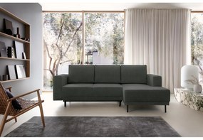 Sarokkanapé Rodriguez mini (J) (szürke + fekete) . 1099130