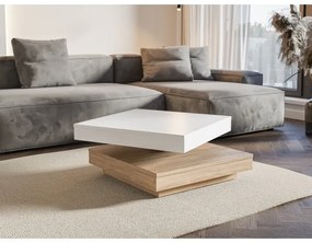 TIMO dohányzóasztal fehér/sonoma tölgy