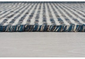 Anu kék gyapjú futószőnyeg, 60 x 200 cm - Flair Rugs