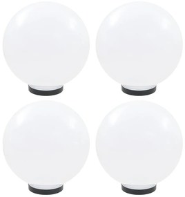 vidaXL 4 db LED gömblámpa 30 cm PMMA