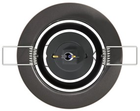 Beépített Spotlámpák 12 db Kerek GU10 Réz Ø90 mm Acél