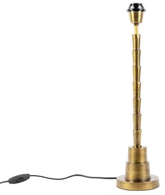 Art Deco asztali lámpa árnyék nélküli bronz - Pisos