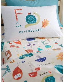 Gumis gyerek lepedő babaágyhoz 70x140 cm Woodland Alphabet – RHS