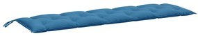 2 db melange kék szövet kerti padpárna 180 x 50 x 7 cm