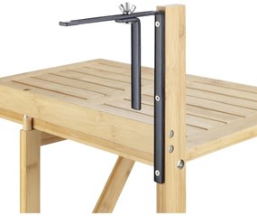 WENKO 69806800 - WAIKIKI asztal 64x65 cm fehér/barna