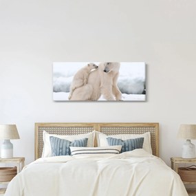 Kép - Jegesmedvék (120x50 cm)