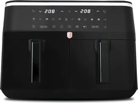 BerlingerHaus Dupla AirFryer átlátszó ablakokkal (4.5+4.5L) Black Rose Collection (BH/9883)
