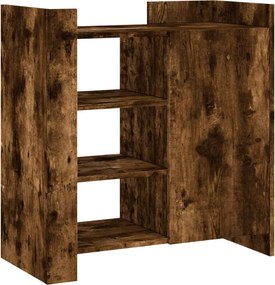 vidaXL füstös tölgy színű szerelt fa tálalószekrény 73,5 x 35 x 75 cm