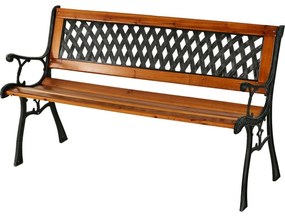 Paula kerti pad, 125 x 52 x magasság 73 cm, ciprusfa
