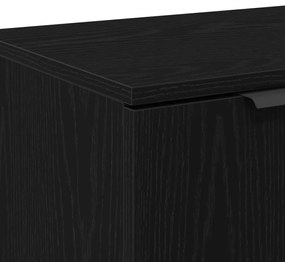 TV Szekrény Fekete Tölgy 102x35x36,5 cm Műgyanta