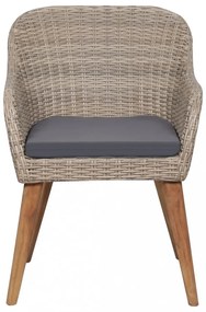 vidaXL 9 részes barna kültéri polyrattan étkezőgarnitúra