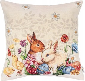 Párnahuzat 45x45 gobelin húsvéti dekoratív kézzel szőtt