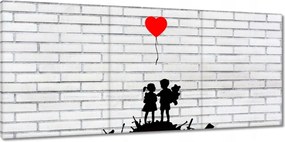 Vászonkép 150x70 Banksy Egy halom fegyver Léggömb