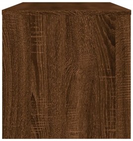 barna tölgyszínű szerelt fa TV-szekrény 120 x 34 x 37 cm