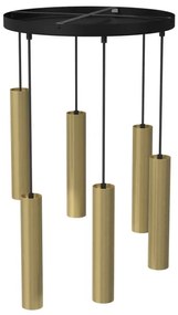 Csillár zsinóron RAITO 6xGU10/8W/230V sárgaréz