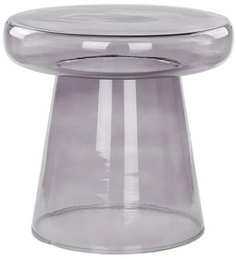 Szürke üveg kisasztal CALDERA Beliani