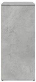betonszürke szerelt fa tálalószekrény 60 x 31 x 70 cm