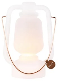 Újratölthető asztali lámpa 30 cm IP44 fehér - Storm Small