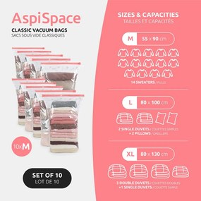 Vákuumzsák készlet 10 db-os Space M – Compactor