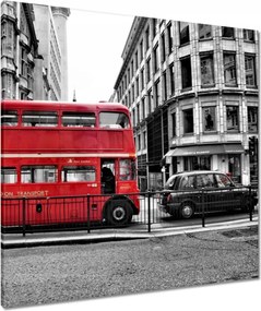 Vászonkép 80x80 Vörös busz London