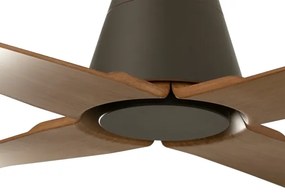 FARO 34106 - Mennyezeti ventilátor TYPHOON M barna á. 130 cm IP44 + távirányítás