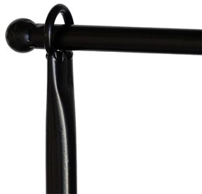 Asztalra szerelhető állítható dekorációs állvány, fekete, 117-211 cm