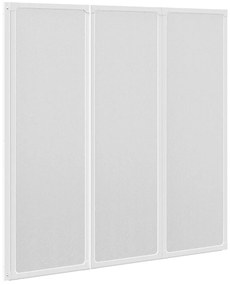 vidaXL ZuhanyFal Kádparaván 141 x 132 cm 3 Panel Összehajtható