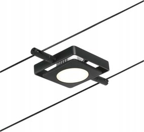 Paulmann Led spotlámpa kötéllel MacLED 4.5W 3000K matt fekete/króm 12V