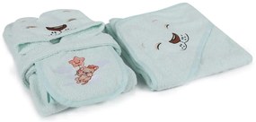 Mentazöld pamut gyerek fürdőköpeny, 1-2 év Aslan – Foutastic