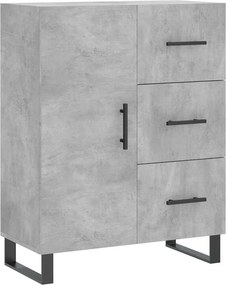 vidaXL betonszürke szerelt fa tálalószekrény 69,5 x 34 x 90 cm