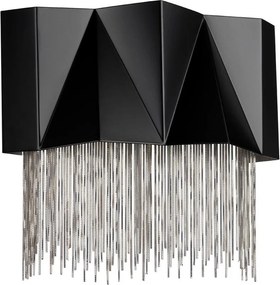 ELSTEAD HK-ZUMA-3W-SBS ZUMA Kristály Fali Lámpa Fekete, Ezüst G9 IP20