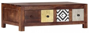 tömör kelet-indiai rózsafa dohányzóasztal 90 x 50 x 30 cm
