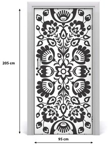 Poszter tapéta ajtóra népi motívum 85x205 cm